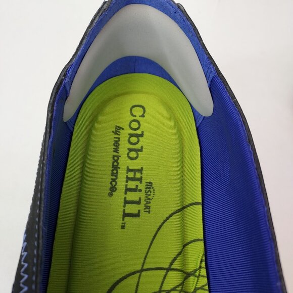 Cobb Hill FitSpa Flat Women's 7.5 Wide Pull On Shoe Black Blue Comfort Arch Supt - Picture 12 of 13